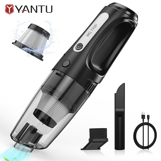 2000mAh*2 Li-battery YANTU V11 Cordless Rechargeable Vacuum Cleaners with Metal Filter
