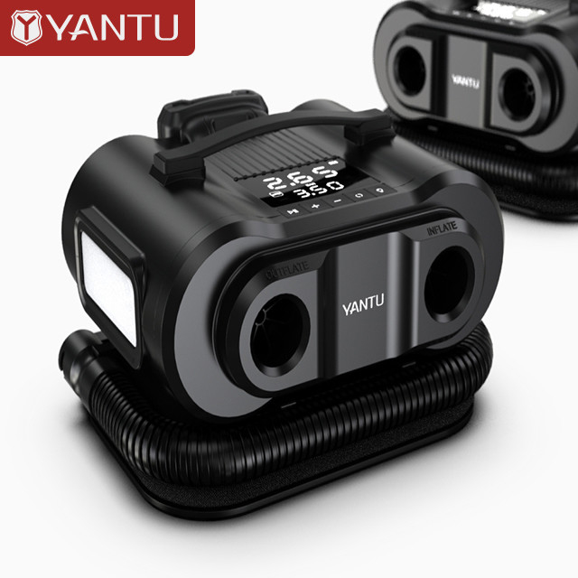 Portable Double Cylinder Air Compressor 12V DC AC Electric Pump for SUV Beds SUP YANTU A10
