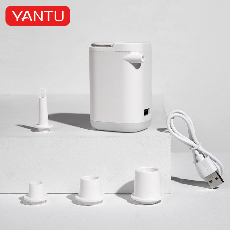 Type-C Fast Charging YANTU AM23 Portable Cordless Air Compressor with Emergency Light