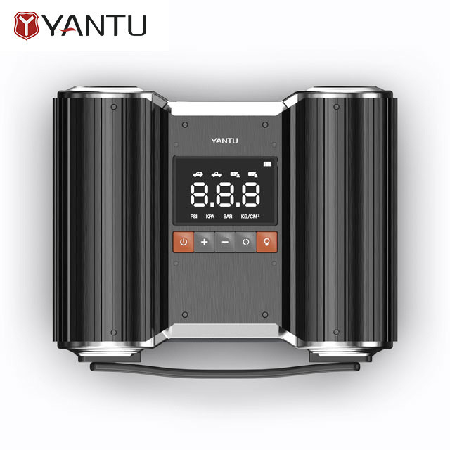 YANTU E2 Metal Double Cylinder Wired Rechargeable Inflator for Heavy Duty Vehicles