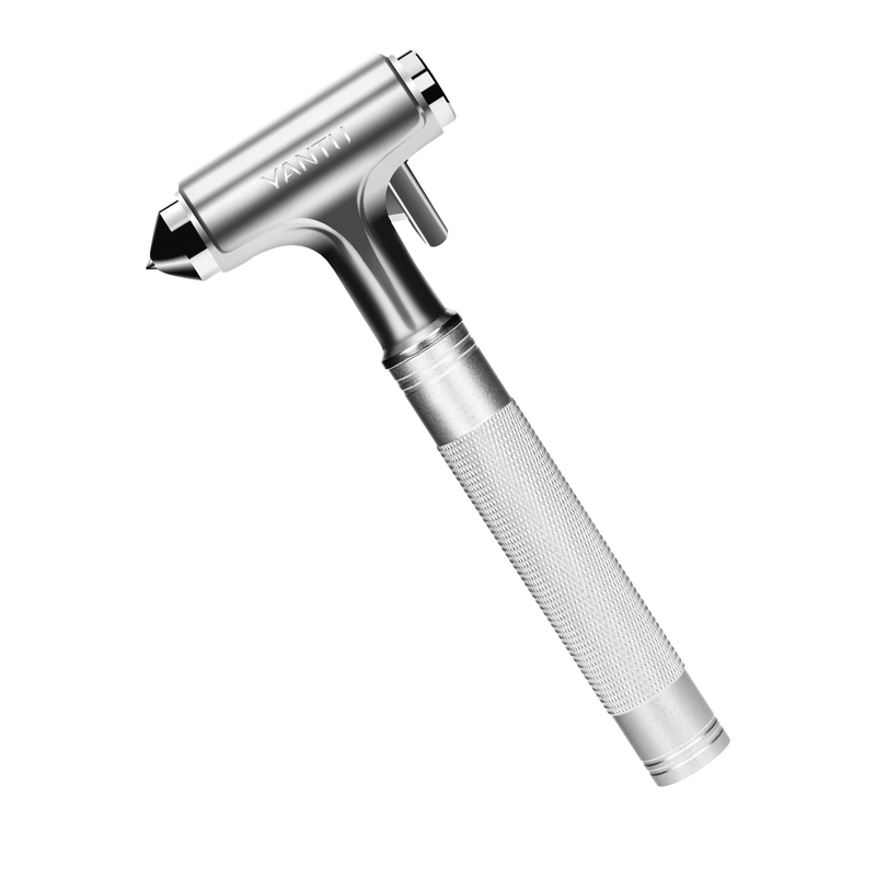 Silver F06 Car Safety Hammer Essential Tool for Life Saving and Emergency Situations