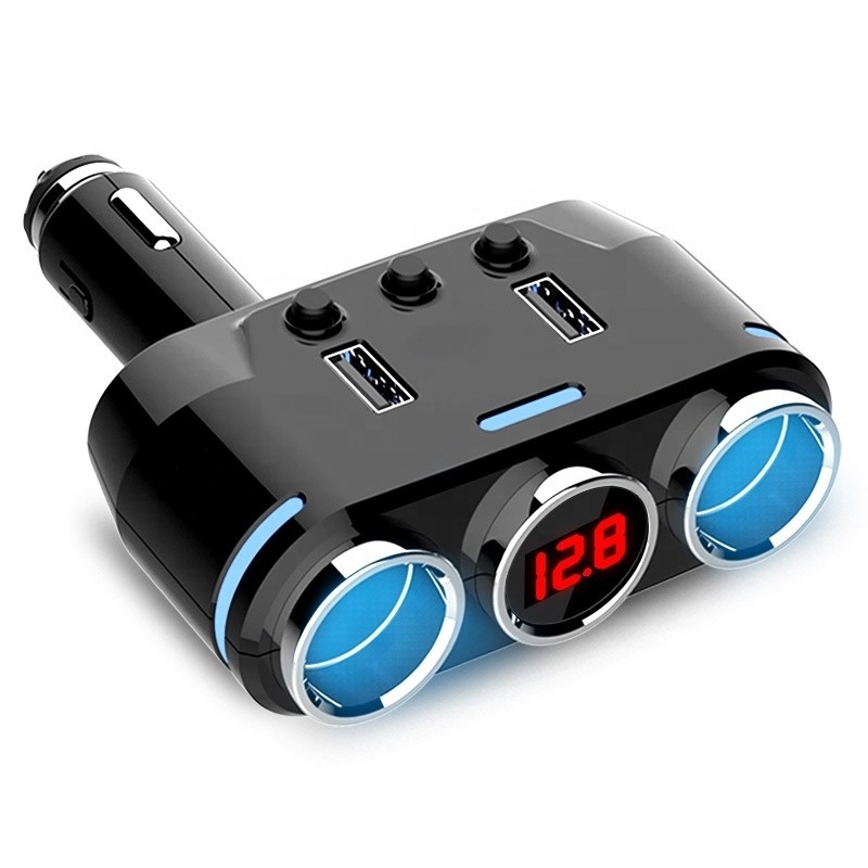 Portable USB Cigarette Lighter Sockets for Phone and Mobile A4 100W Fast Car Charger Adapter