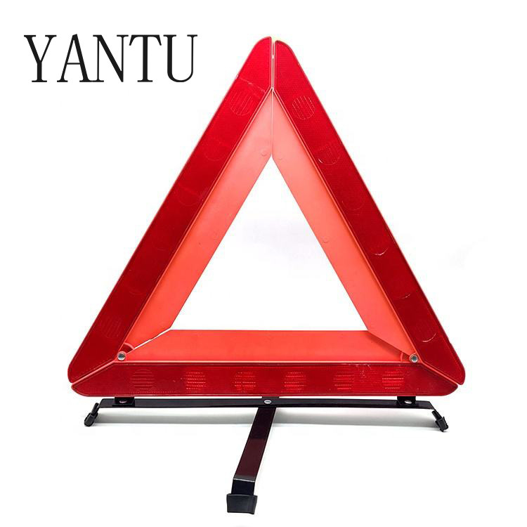 43*1.5cm YANTU Emergency Reflective Safety Warning Triangle for Motorcycle Truck Car