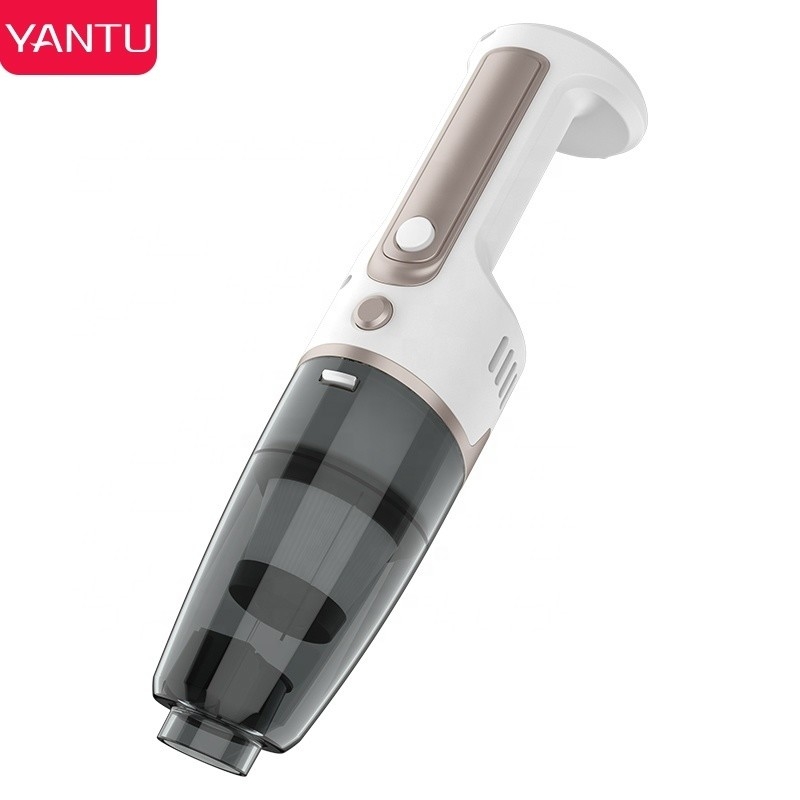 YANTU V01S 12V Wired Vacuum Cleaners Black 250ml Dust Cup Volume Wet and Dry Auto Cleaning